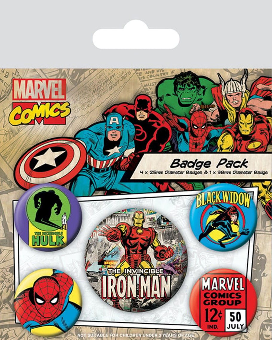 Accessoires Pyramid | Marvel - Comics - Pack 5 Badges