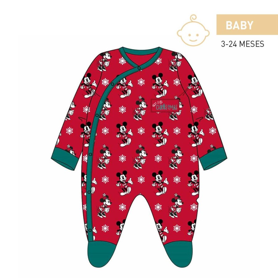 Kleding Cerda | Disney - Mickey - Baby Jersey Romper Pyjama - (3Mo)