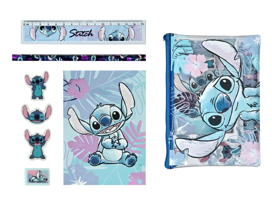 Kantoor ShopForGeek | Stitch - Watercolor - Stationery Set - 7Pc.