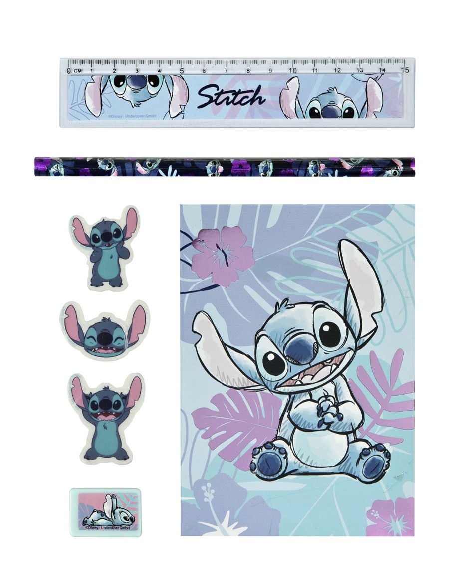 Kantoor ShopForGeek | Stitch - Watercolor - Stationery Set - 7Pc.