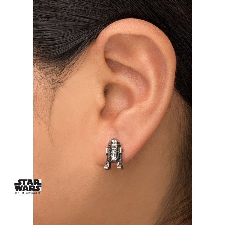 Accessoires S1 Studio | Star Wars - Stainless Steel R2D2 3D Cast Stud Earrings