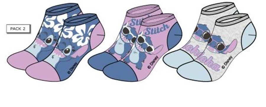 Kleding LILO & STITCH | Lilo & Stitch - Stitch - Pack Of 3 Socks Woman Pack 2 (T36/38)