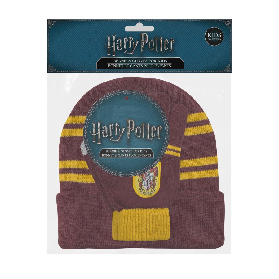 Kleding Cinereplicas | Harry Potter - Set Beanie + Gloves Kid - Gryffindor