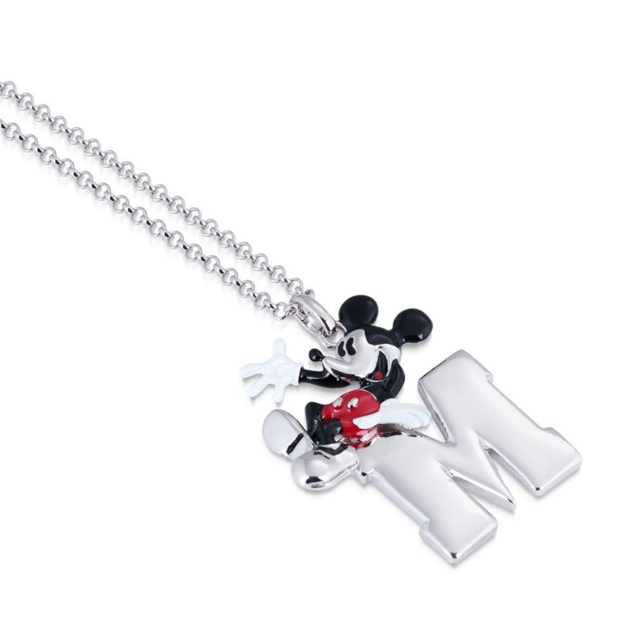 Accessoires Couture Kingdom | Disney Mickey Mouse - M Necklace 'White Gold Plated'