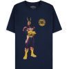 Kleding Difuzed | My Hero Academia - Navy All Might Quote - Men'S T-Shirt (Xs)