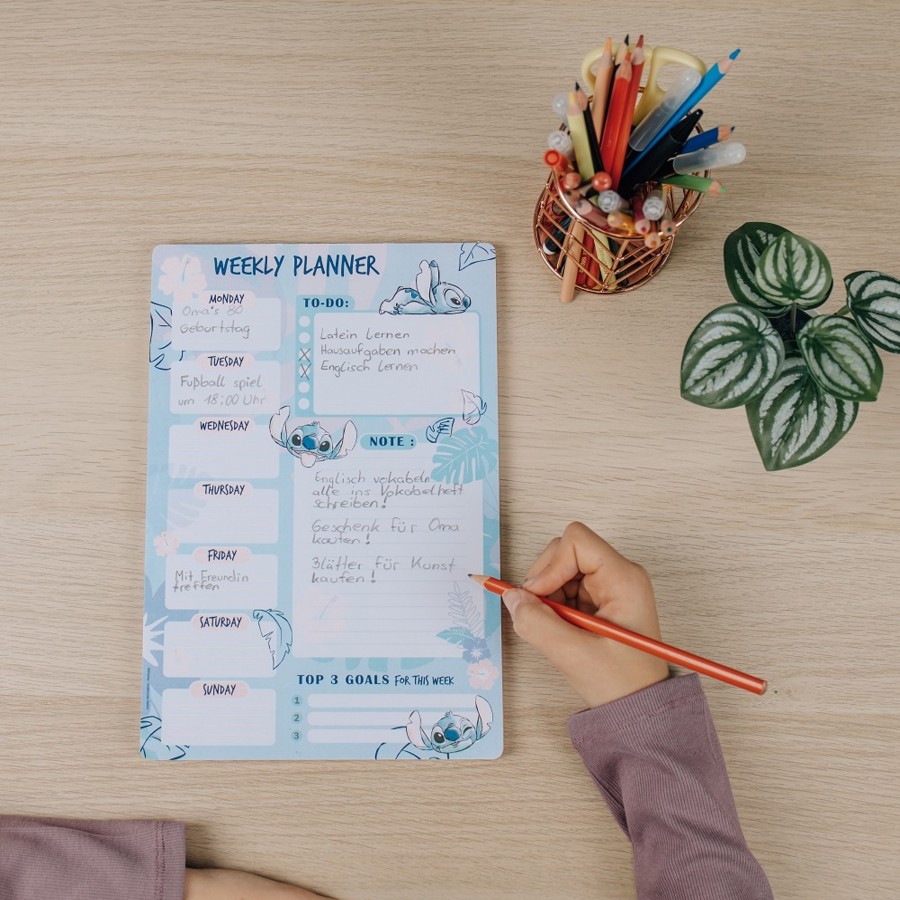 Kantoor ShopForGeek | Stitch - Watercolor - Weekly Planner