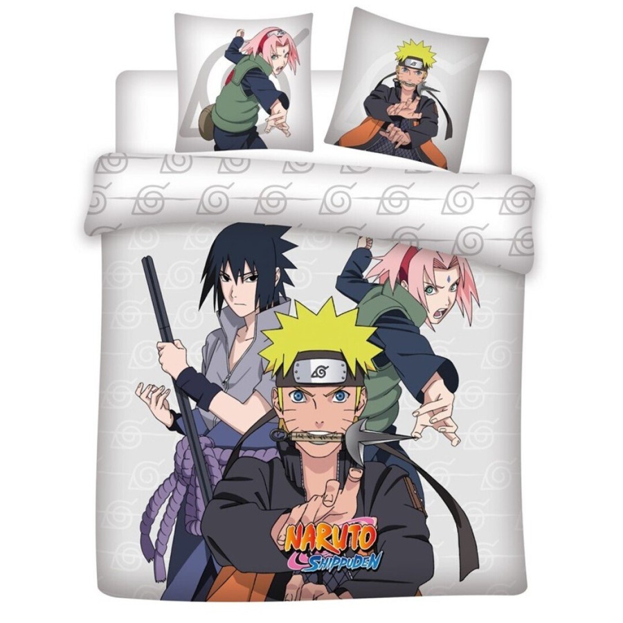 Decoratie AyMax | Naruto Shippuden - Trio - Duvet Cover 240X220Cm - '100% Polyester'