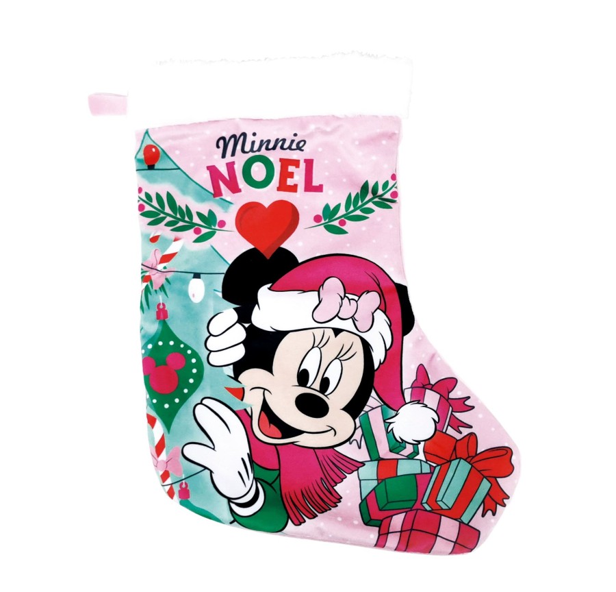 Decoratie ShopForGeek | Minnie - Santa Sock - 42 Cm