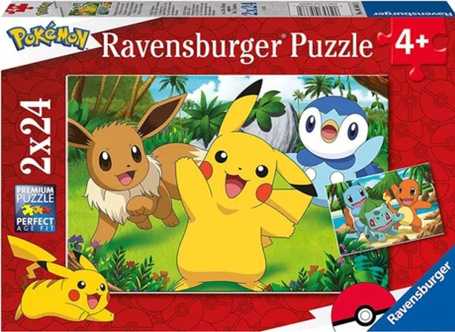 Spelletjes Ravensburger | Pokemon - Pikachu And His Friends - 2 Puzzle 24P