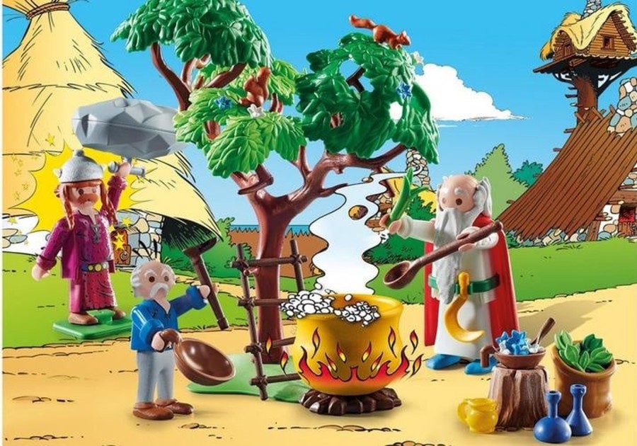 Figuren Playmobil | Asterix - Getafix With The Caldron Of Magic Potion